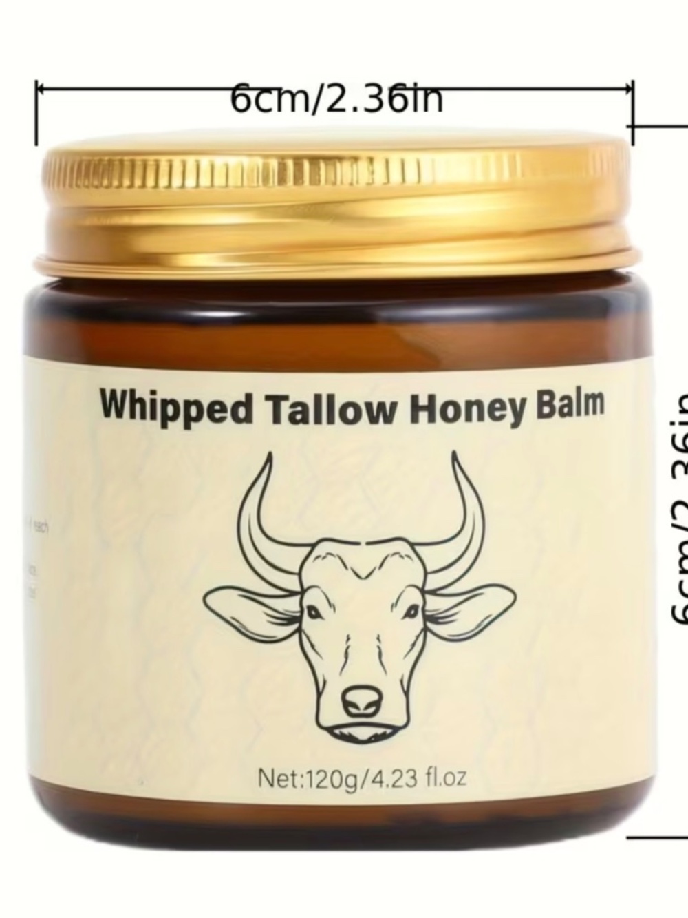 Whipped Tallow Honey Balm - Moisturizing Skin Balm (Cream) - Picture 2 of 6